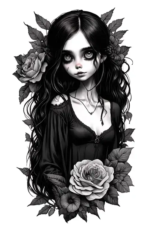 Coraline Sleeve Tattoo Design Multi Scene Detailed