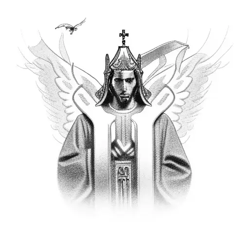 The Angel Moroni Ontop Of The Church