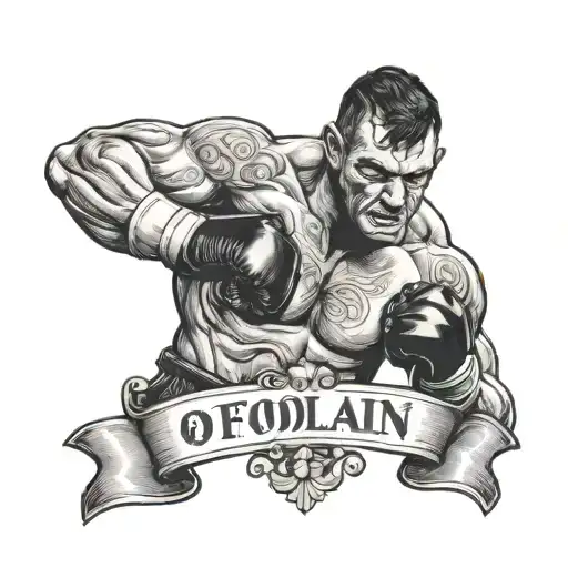 Irish Boxer With O'faolain Writing