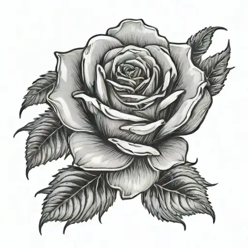 Scar Coverup Tattoo Featuring Rose