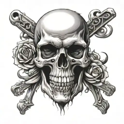 Skull Name Written