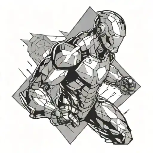 Triangle Shape Ironman Triathlon Marvel Comics