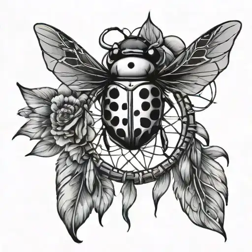 Ladybug And Dream Catcher