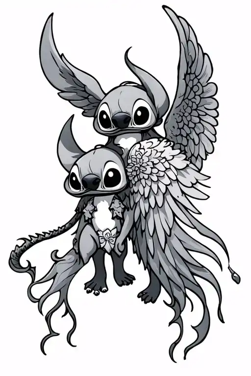 Stitch And Angel Evil