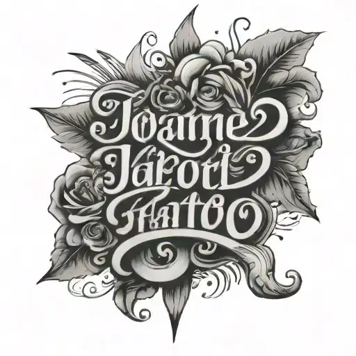 Big Script Text That Says Joanne