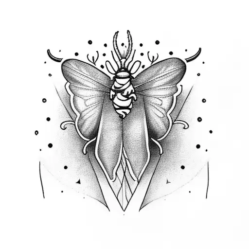 Dagger With Smallflowers And A Death Moth