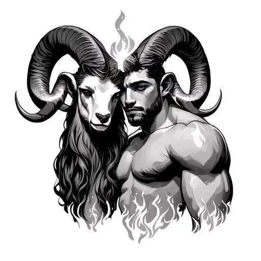 Aries And James With Fire