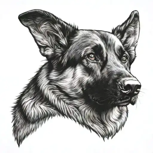 My German Shepherd On My Shoulder