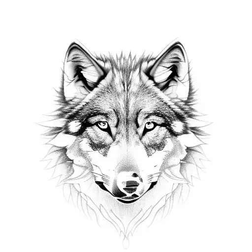 Half Face Wolf Half Face Women