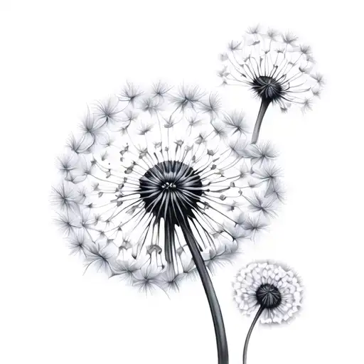 Dandelion Tattoo Design