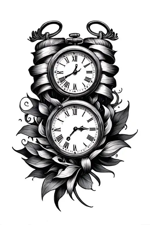 Time Is Powerful Blackwork