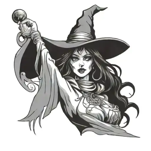 Thick Black Magic Witch