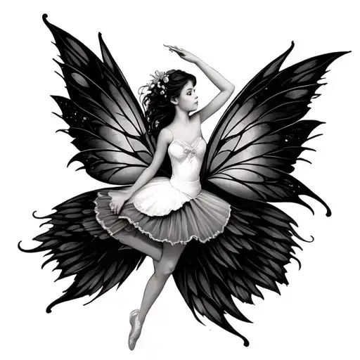Cottage Core Ballerina Fairy Wings