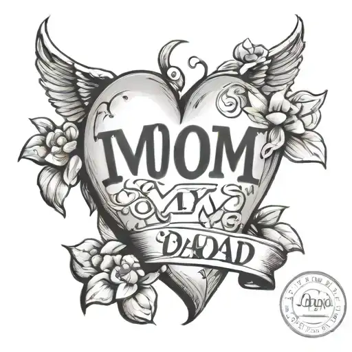 I Love My Mom & Dad Typed