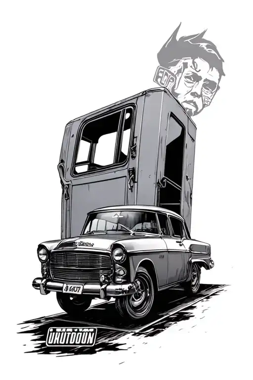 Car Theam Arm Sleve With Number Plate 4Skids