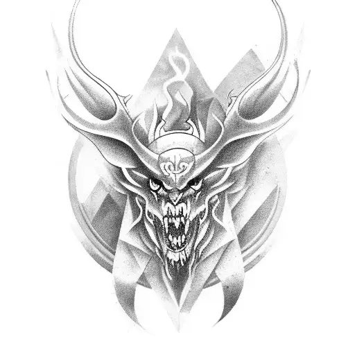 Design A Tattoo Featuring A Putter Transformed Into A Mythical Creature Or Animal