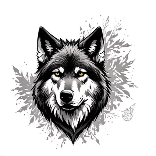 Black Wolf From Bamse