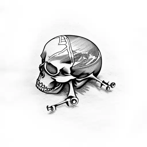 Cyclops Skeleton Overgrown With Bamboo