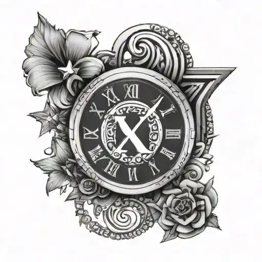 Roman Numerals 112 With Stars