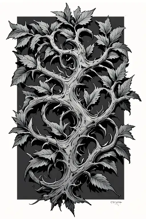 Thorny Vine Thin Long