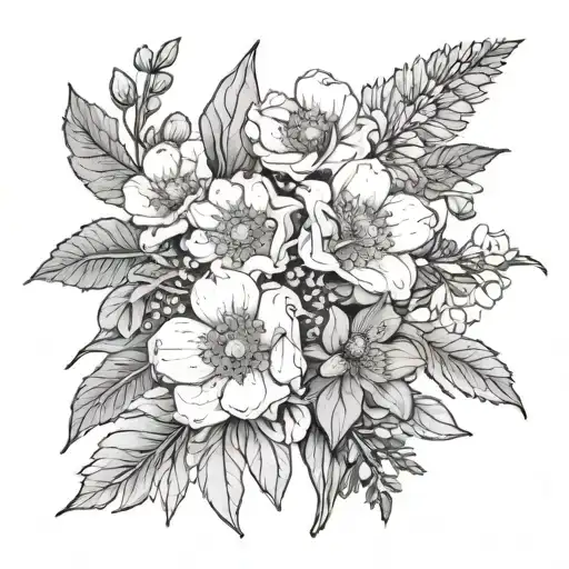 Australian Birth Flower Bouquet March September And February Stems