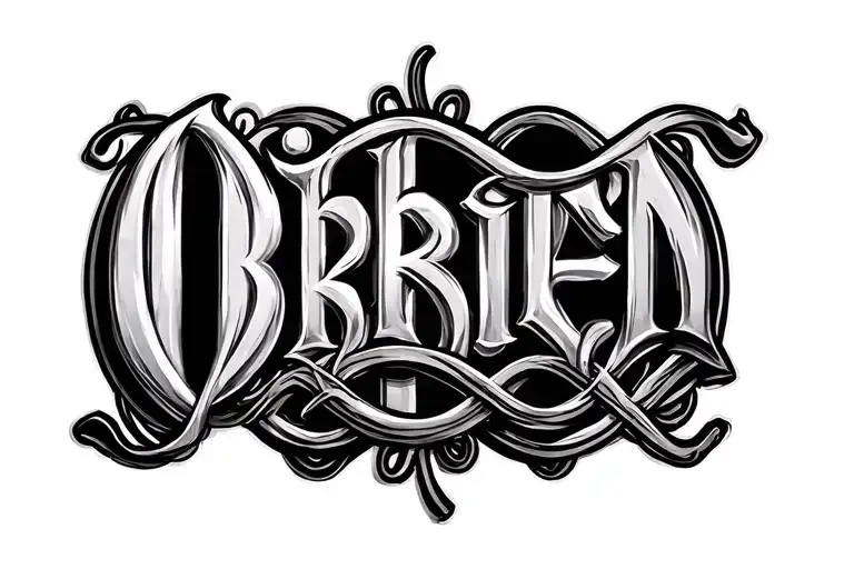 O'brien In Celtic Lettering