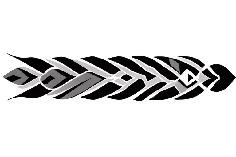 Tribal Pattern Forming The Shape