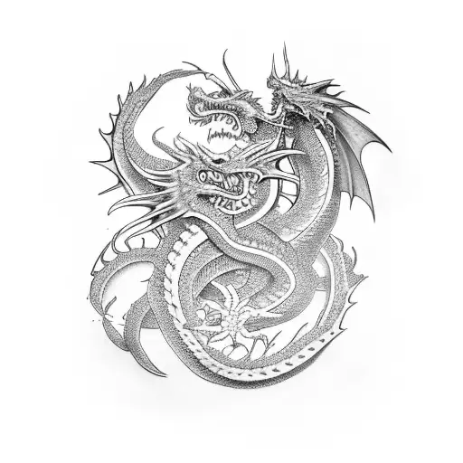 Tattoo Sleeve Dragon And Libra