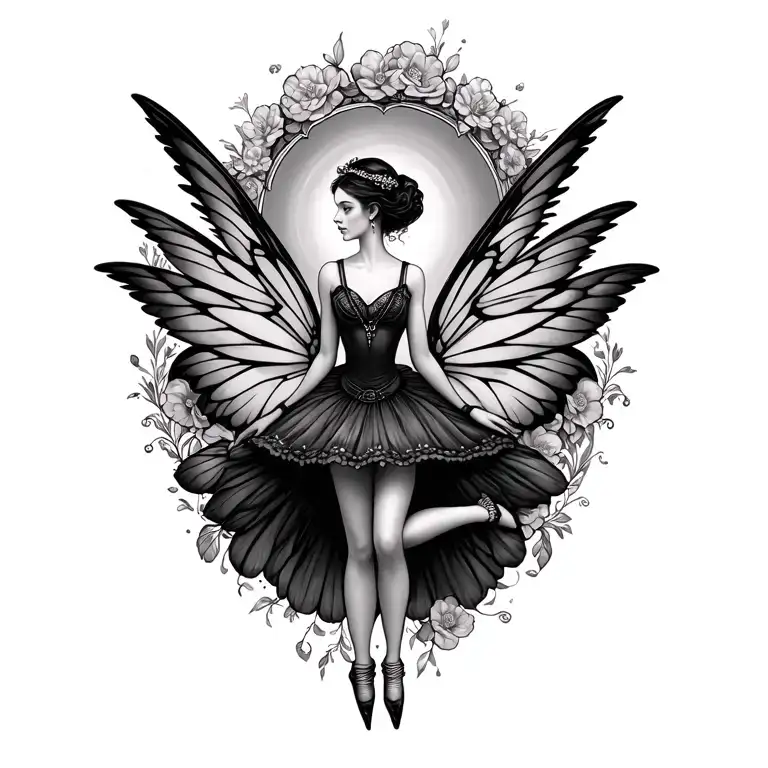 Cottage Core Ballerina Fairy Wings