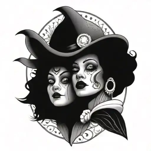 Pisces And Tramp Clown And Woman