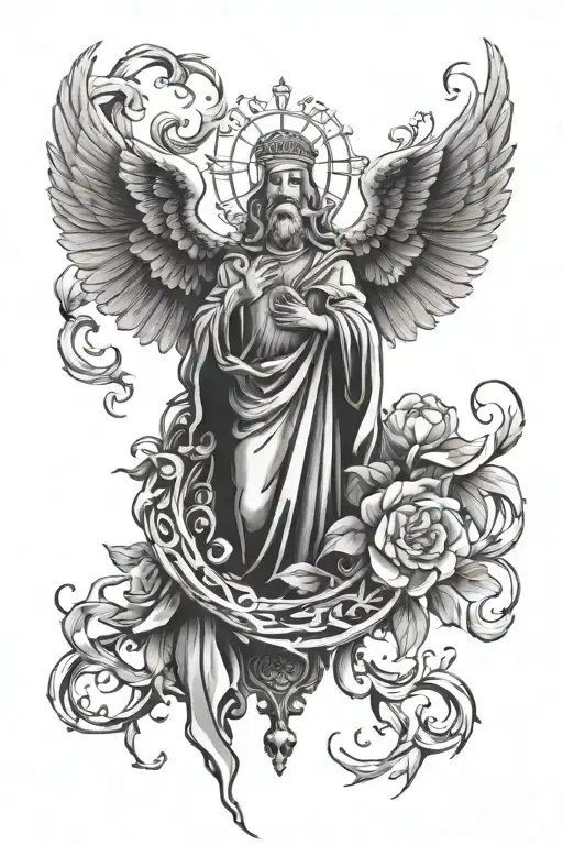 Christian Theme Half Sleeve