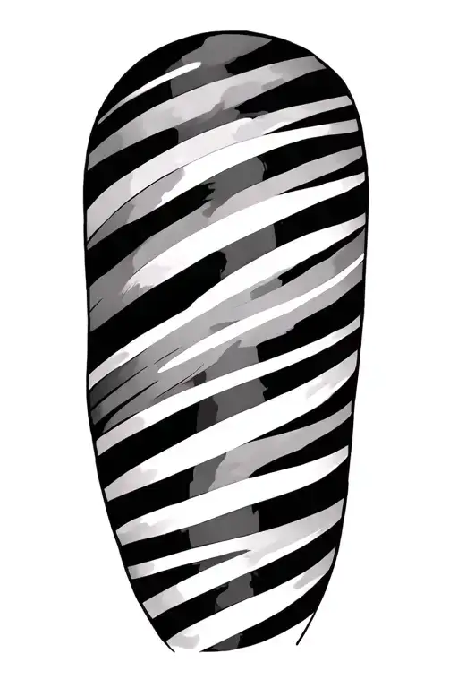 Vertical Lines Running Down Arm