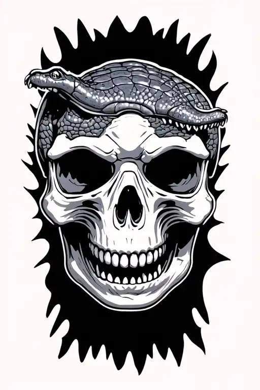 Skull With Gator