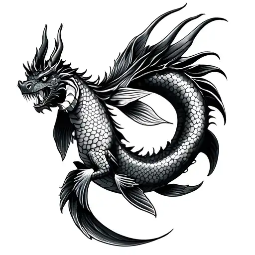 Carp Tattooed Dragon