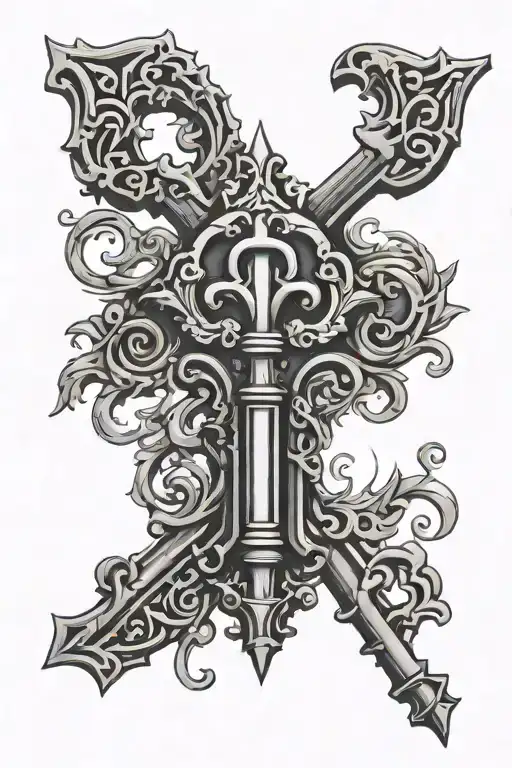 Gothic Key Design