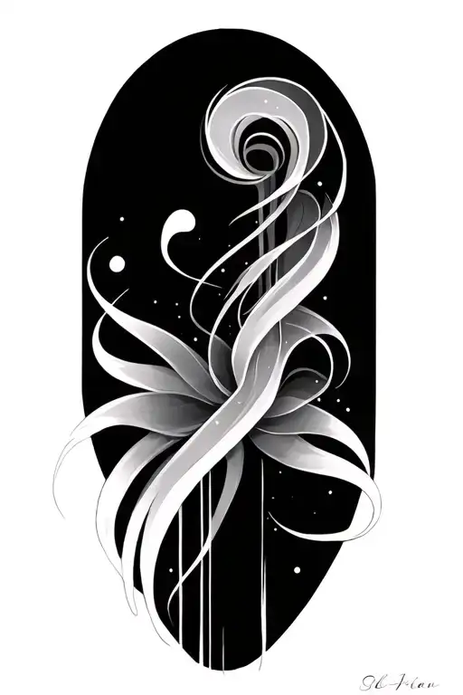 Vertical Lines Running Down Arm