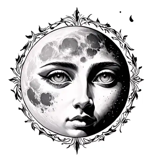 Moon Face Surrounded