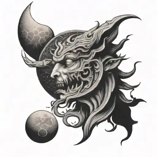 Pain And Strength With Moon