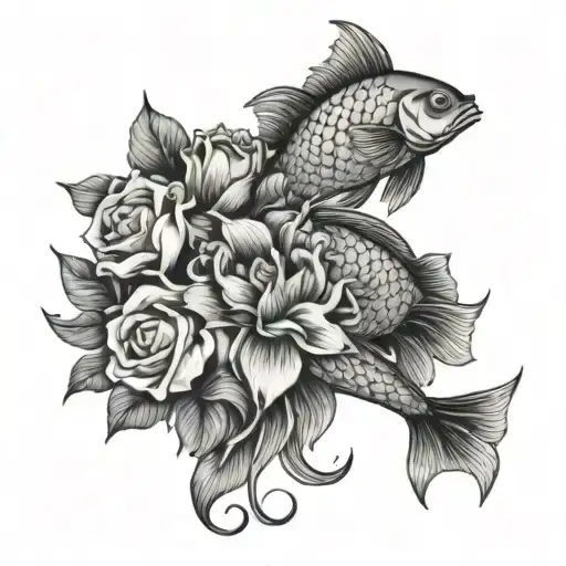 Flowers And Fish Transforming