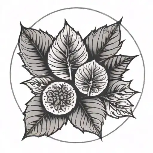 Buckeye Leafs In Circle