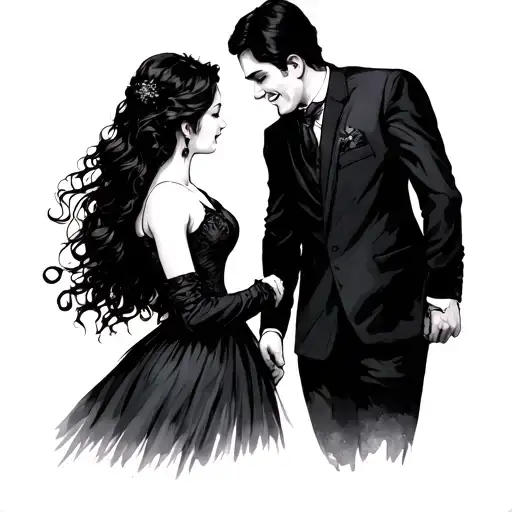 Mother And Father Daughter Dancing