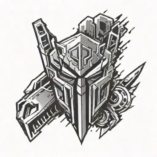 Decepticon Logo Incoparated Into A Dog Tag