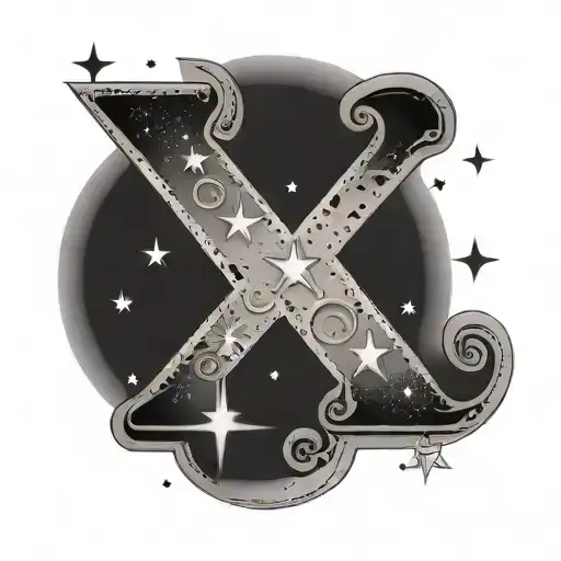 112 In Roman Numerals With Some Stars Forming