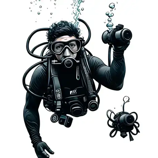 Scuba Diving Fine Line