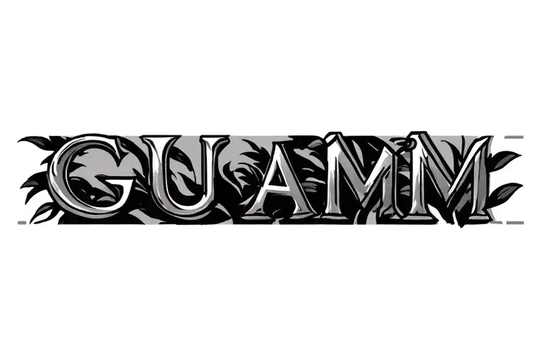 Line Tattoo For Guam