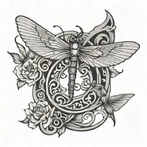 Horseshoe With Dragonfly