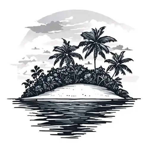 Hawaiian Island Outline