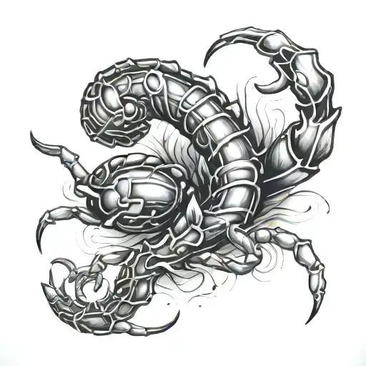 Scorpio Zodiac Sign Ab Stract Design