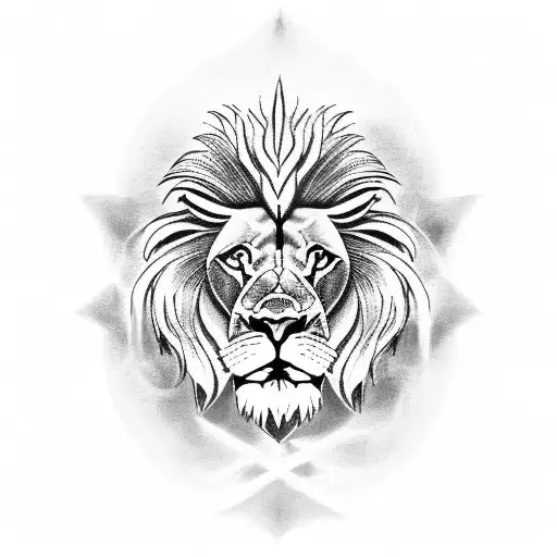 Lion Heart Root Resilience Strength Enlightenment Sacred Geometry