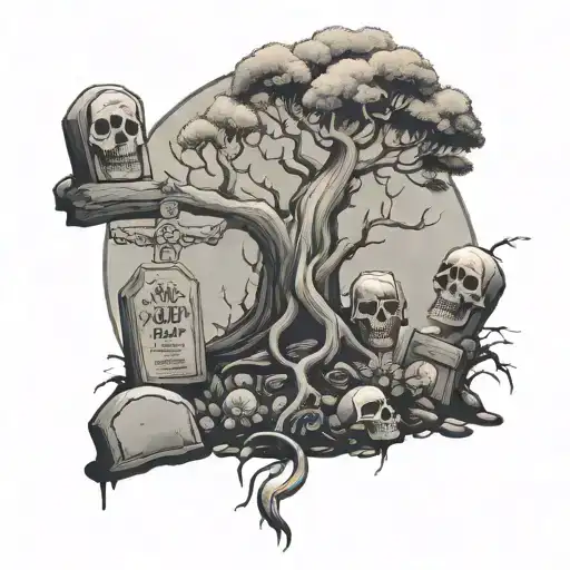 Poison Tree With Grave Stones